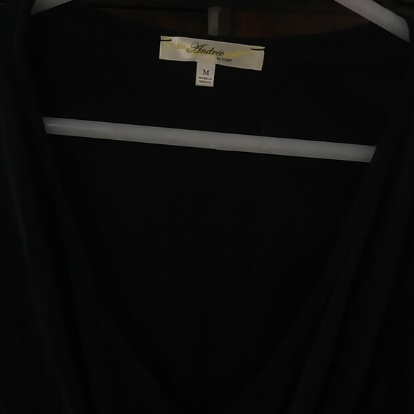 Andrée by Unit twist front blouse in Black - Picture 3 of 3